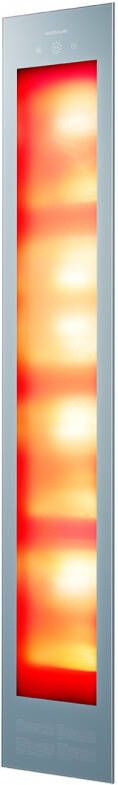 Sunshower Deluxe Grey UV en Infrarood Inbouwapparaat 32x187x16 cm Aluminium Grijs
