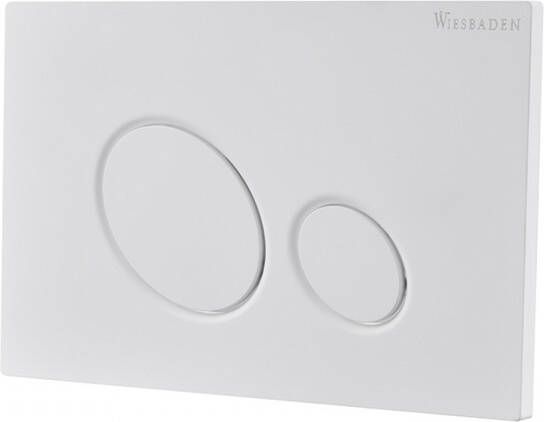 Wiesbaden X10 drukplaat voor inbouwreservoir mat wit 32.4665