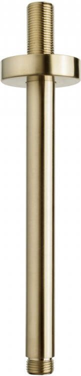 Wiesbaden Luxe Douche-Arm Rond Plafondbevestiging 20 cm Geborsteld Messing Goud