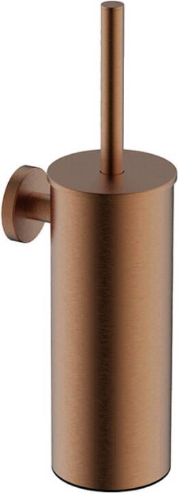 Wiesbaden Alonzo toiletborstel met houder voor wandmontage 35 2 x 9 2 x 12 cm geborsteld brons koper