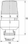 Riko thermostatische radiatorventiel 1 2&apos;&apos;x15mm recht mat-zwart 43.3691 - Thumbnail 3