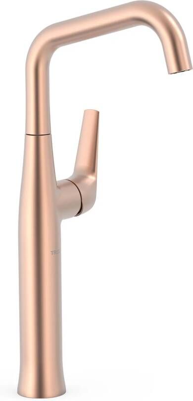 Tres Wastafelmengkraan Fuji 37.2 cm met Draaibare uitloop Mat Rose Gold