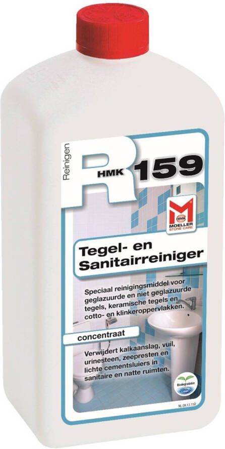 Moeller badkamerreiniger voor tegels en sanitair 1 liter r159.1