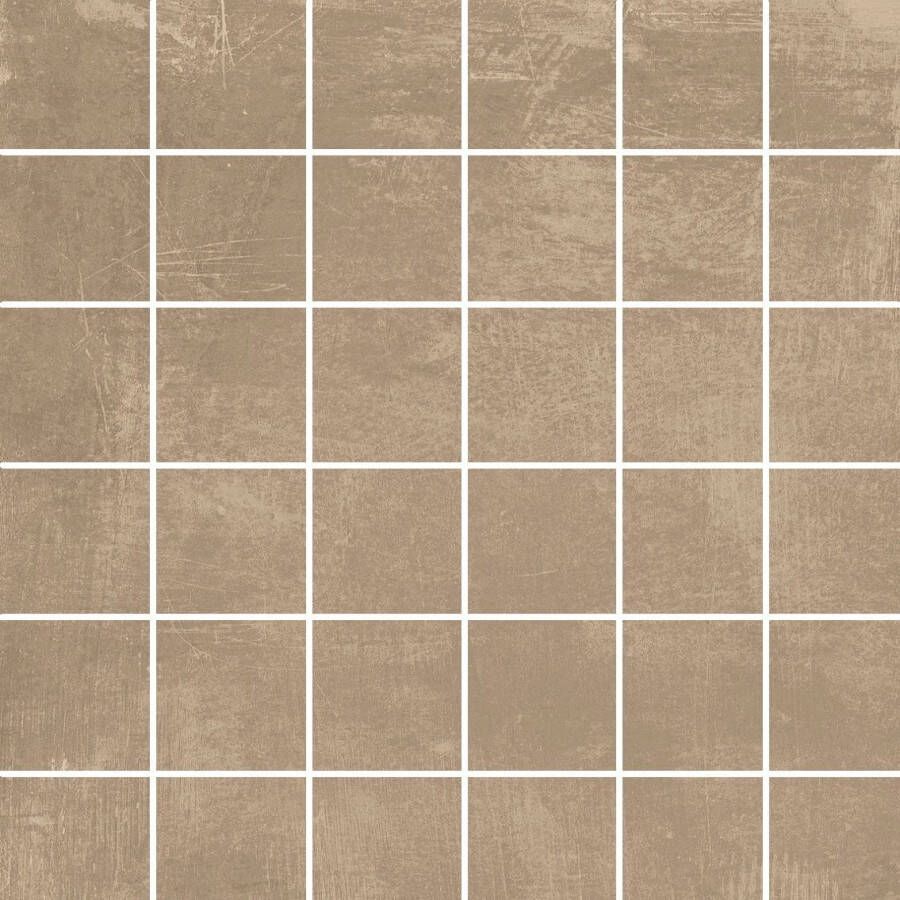 EnergieKer mozaïektegel -30x30cm 10mm Vierkant Betonlook Taupe mat SW07310617-3