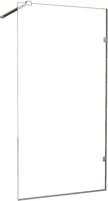 Wiesbaden Inloopdouche Profielloos 50x200 cm Antikalk Helderglas 8mm Nano Veiligheidsglas